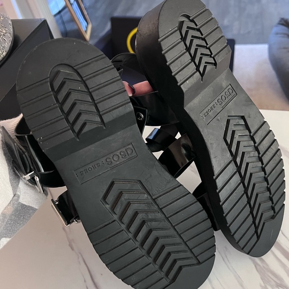 ASOS Black Buckle Sandals - Picture 8 of 12